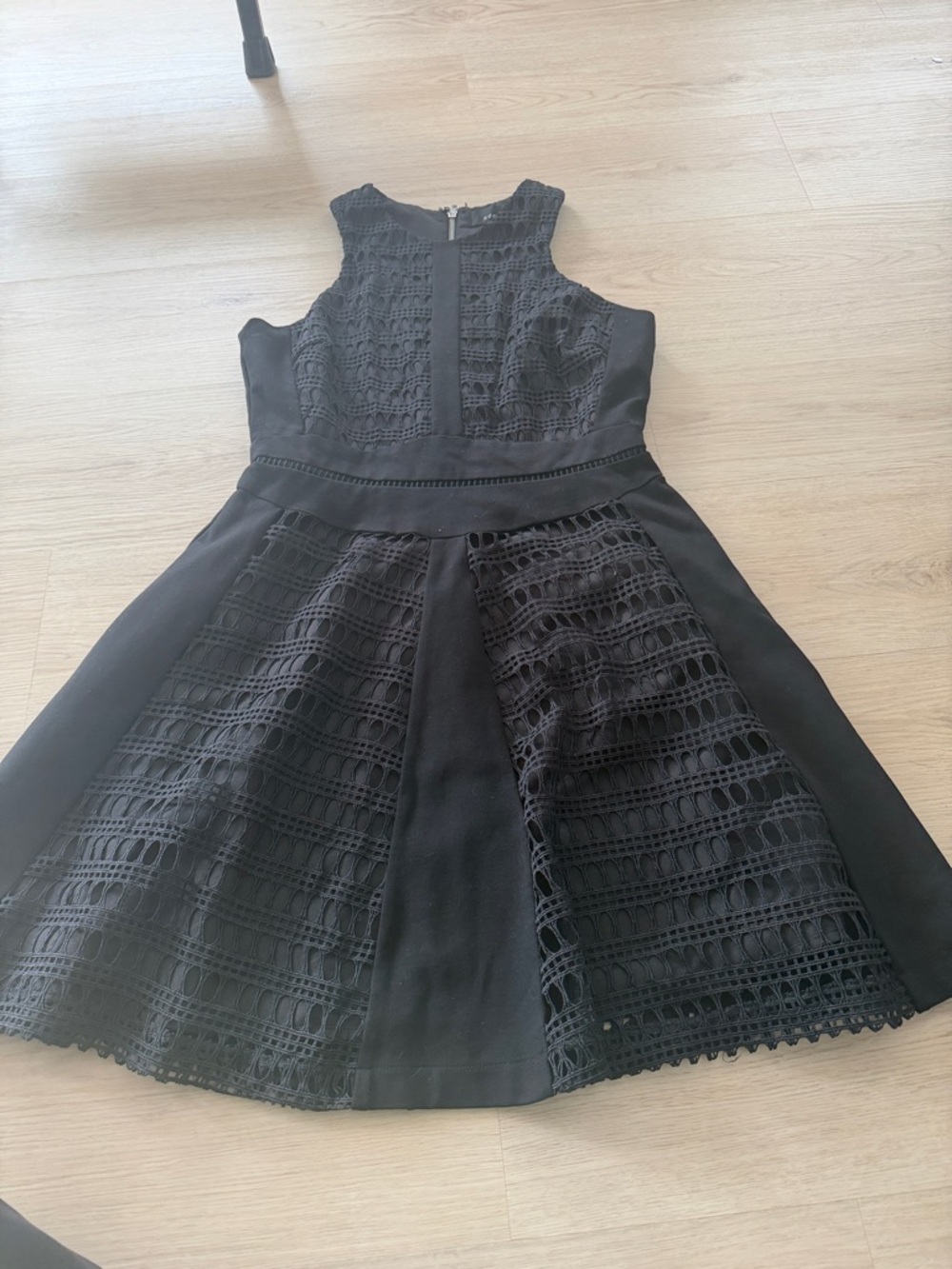 Adelyn Rae Black Lace Formal Dress